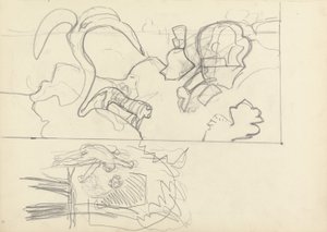 Tree House, and Design for Panels with Animals, for the Cave of the Golden Calf by Spencer Frederick Gore